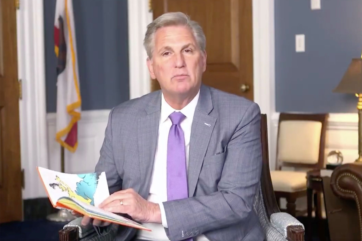 Kevin McCarthy defends Dr. Seuss with dramatic 'Green Eggs and Ham' reading