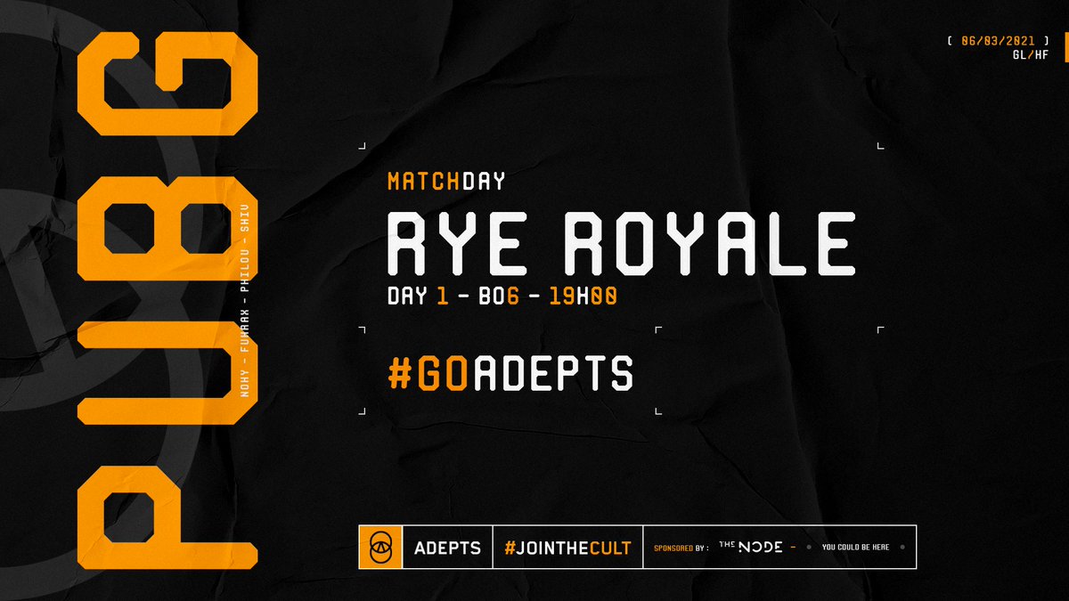 ADEPTS_TEAM's tweet photo. . @TeamRYE ROYALE, LET'S GOOOOOOO 🇫🇷🔥!
Jour 1/4 | BO6/24
Stream :
👉 https://t.co/M1r1lRFl34
#JoinTheCult #GoAdepts https://t.co/DCJ3Z4BhGh