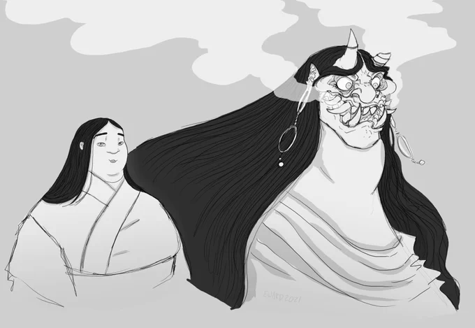 The soft lady who turned into a demon. 