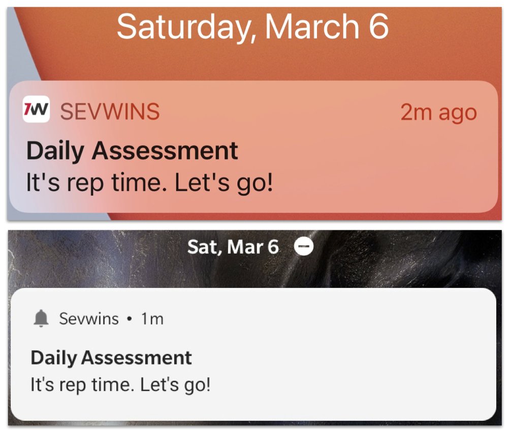 It's a beautiful Saturday afternoon but the highlight of my day was receiving the first <a href="/sevwins/">Sevwins</a> native app push notifications. Awesome to see such rapid progress from our engineering team.
iOS and Android #GrowthMindset reps coming soon to a team near you.