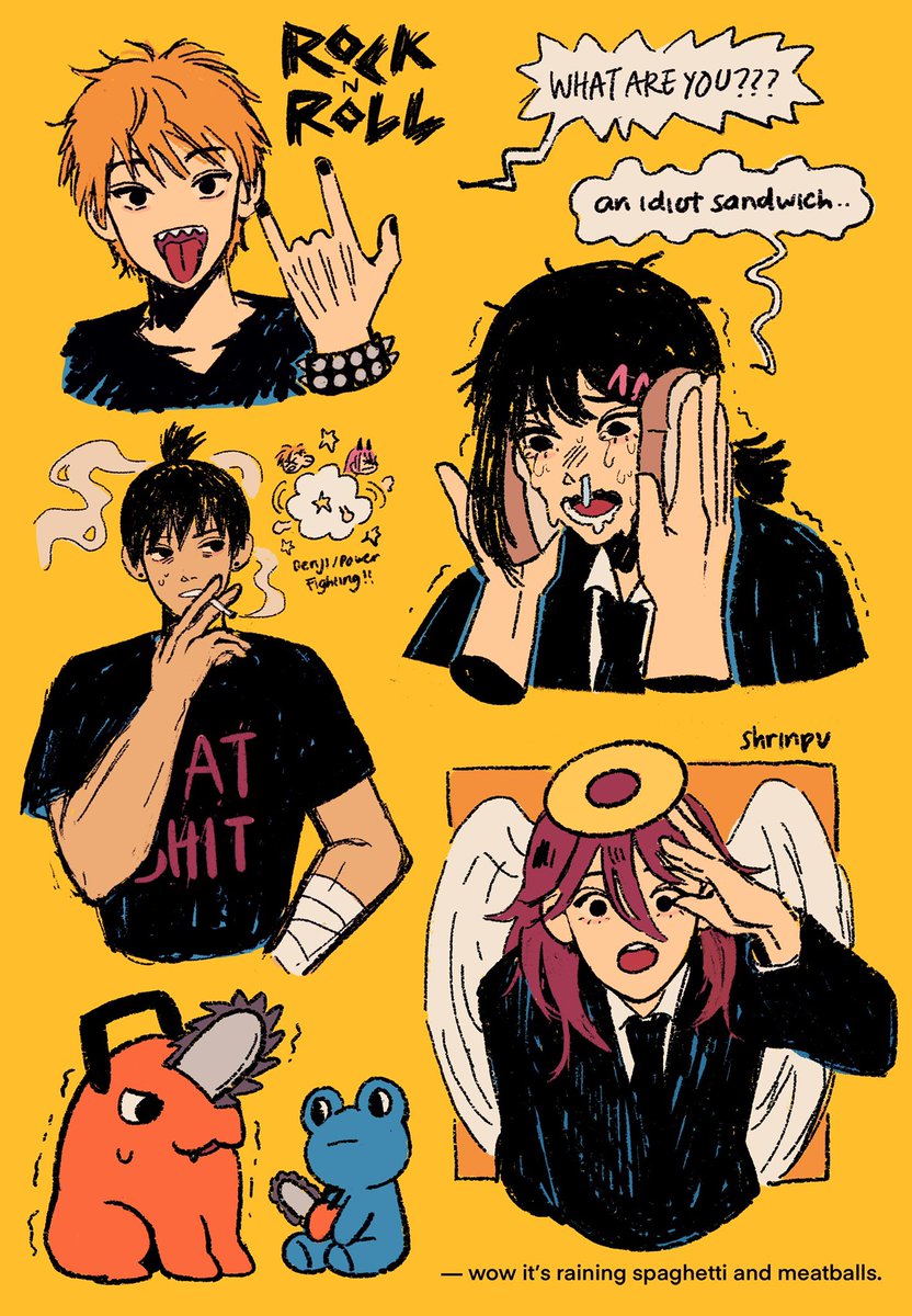shrinpuwu's tweet photo. some sketch reqs 
#チェンソーマン https://t.co/RflyjHtDF9