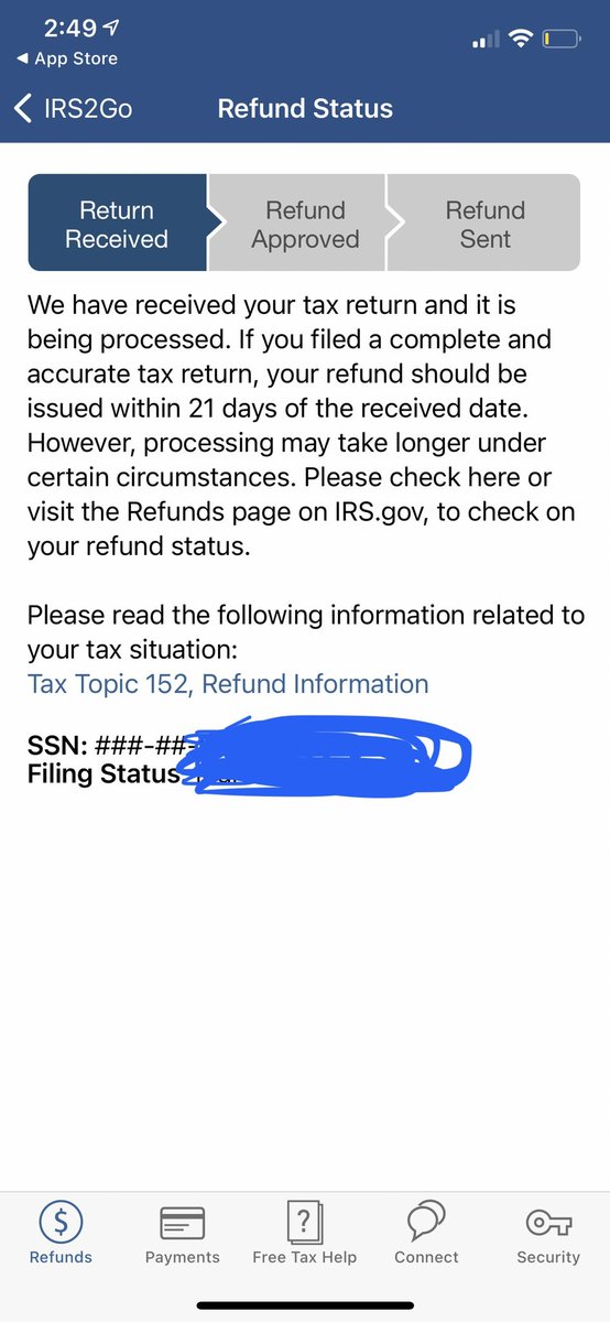 mikemink's tweet photo. @internalrevenu Message 2 days ago vs today. Guess u got rid of the dominos pizza ticker. Filed 2/12 #wheresmyrefund #IRS2Go #norefundyet #theycallthisanupdatemorelikeadowndate #vague https://t.co/4VDuKNsrLS