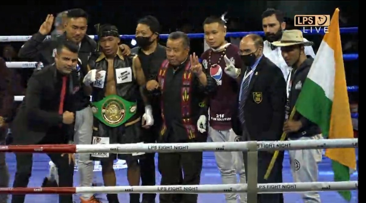 robertroyte's tweet photo. What a fight!  Hearty Congratulations Lalrinsanga Tlau - The new @WBCBoxing Youth World Super Featherweight Champion and all the mizo boxers who took tonight's event by storm!  🥊
 
#LPSFightNight #boxing #FitIndia #FitMizoram https://t.co/9noh4THT4Q