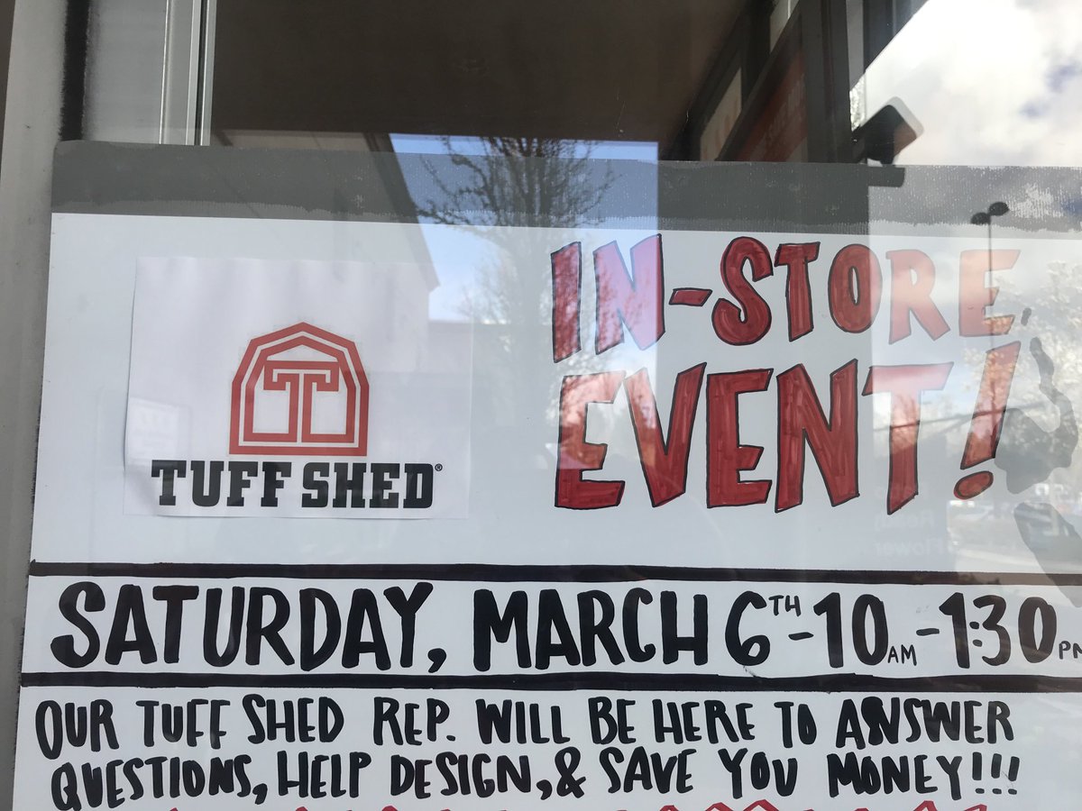 Keye McGinty (@keyemcginty) on Twitter photo Saturday services event in full swing here at 4013! One Tuff Shed is on the books, with another couple appointments in the hopper! Great partnership💪🏽🔥💪🏽🔥 <a href="/Tommy_THD/">Tommy Henderson</a> <a href="/BReynolds503/">Bryan Reynolds</a> @HD_Hedinger <a href="/AlexZ19130444/">Zherebnenko</a> @Bselch <a href="/gcarter2741/">Carter Geoff</a> Saturday services event in full swing here at 4013! One Tuff Shed is on the books, with another couple appointments in the hopper! Great partnership💪🏽🔥💪🏽🔥 <a href="/Tommy_THD/">Tommy Henderson</a> <a href="/BReynolds503/">Bryan Reynolds</a> @HD_Hedinger <a href="/AlexZ19130444/">Zherebnenko</a> @Bselch <a href="/gcarter2741/">Carter Geoff</a>