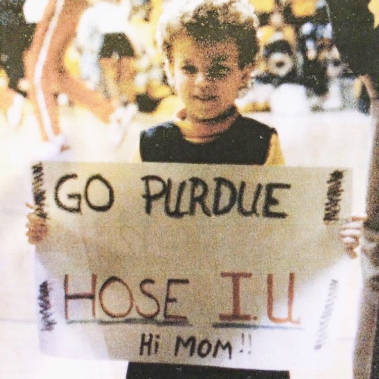 LinzARoberts's tweet photo. Game day. @LifeAtPurdue @BoilerBall This 80s kid has been loyal for 35 years! #boilerup #alum https://t.co/YAVtWKlKeP