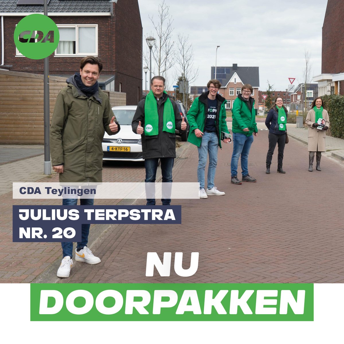 CDA - Teylingen / Nieuws / Het CDA Teylingen actief met flyeren cda.nl/zuid-holland/t…