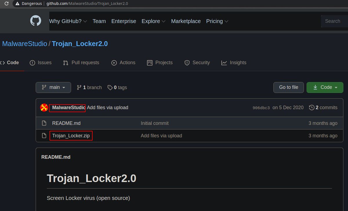 c3rb3ru5d3d53c's tweet photo. #Malware #ScreenLocker
This malware is from @github user MalwareStudio.
The visual studio project is open-source 😅
This #screenlocker is one of many of their #Skidware projects.
https://t.co/I3hblcJGbc
🤔 https://t.co/nBsUrq57Jb