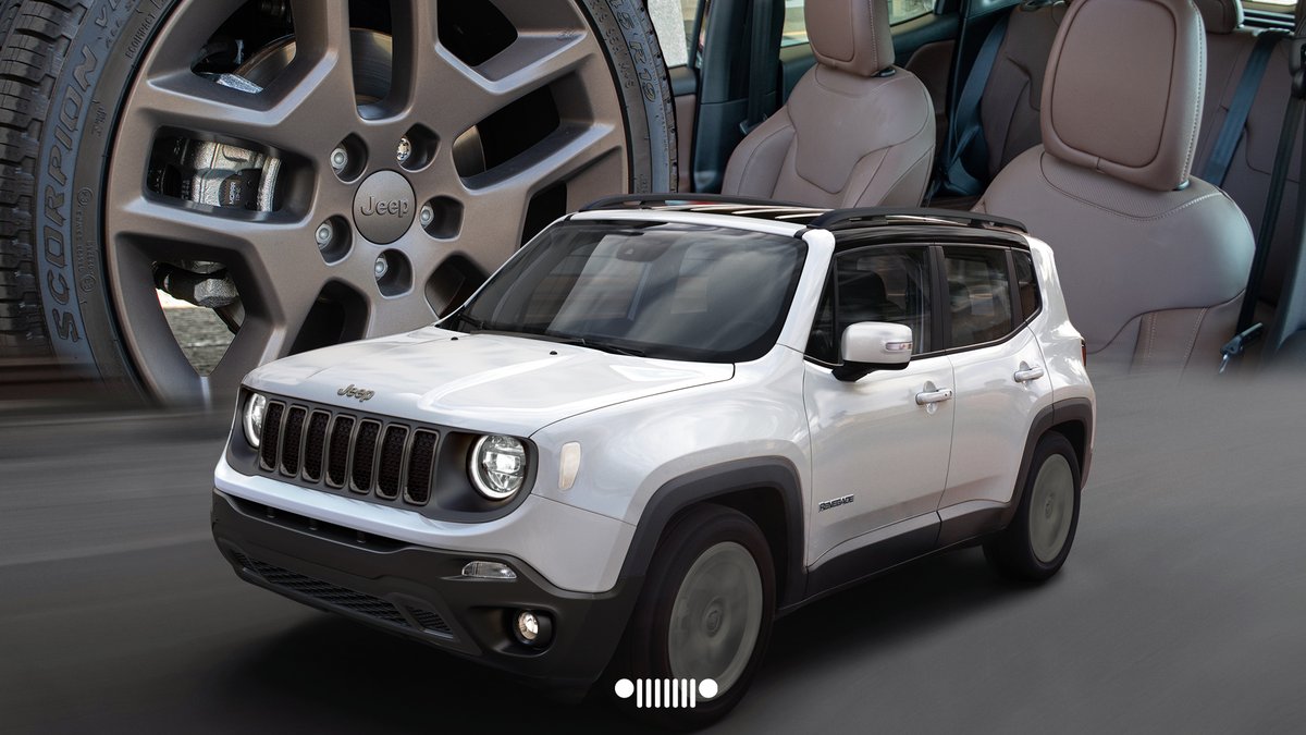 JeepMx's tweet photo. Llegó el estilo único de #JeepRenegade Polar Bronze
✅ Rines de aluminio de 19’’.
✅ Interior en piel color Deep Brown.
✅ Sistema Uconnect de 8.4”.
#DriveTheColors https://t.co/ld2GnR1Xs4
