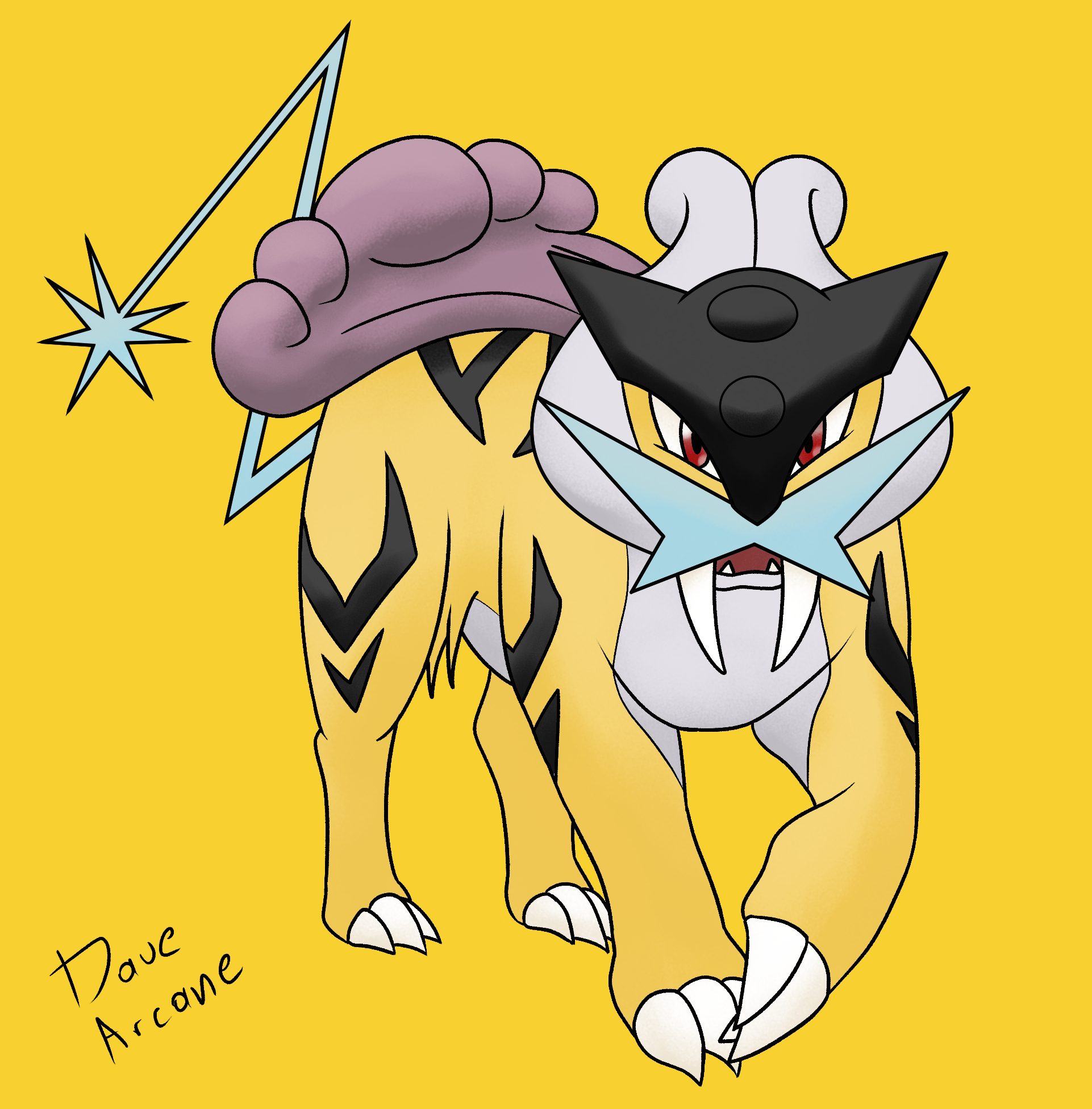 Raikou  Raikou pokemon, Pokemon pokedex, Pokemon