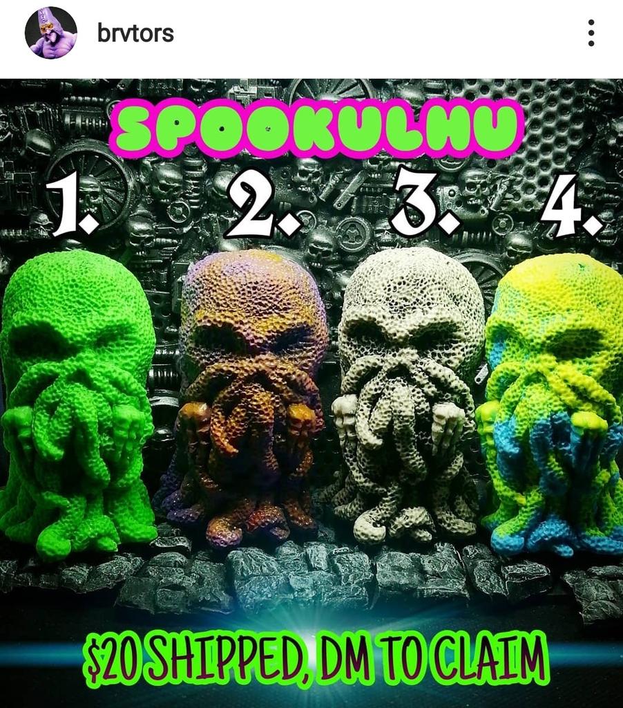 epicentre_twt's tweet photo. Visit our Craftsman's ig and meet SPOOKULHU #Cthulhu #CallofCthulhu #resinart #HorrorCommunity
 https://t.co/P6MYhlbVhI https://t.co/vxhCKocRVq