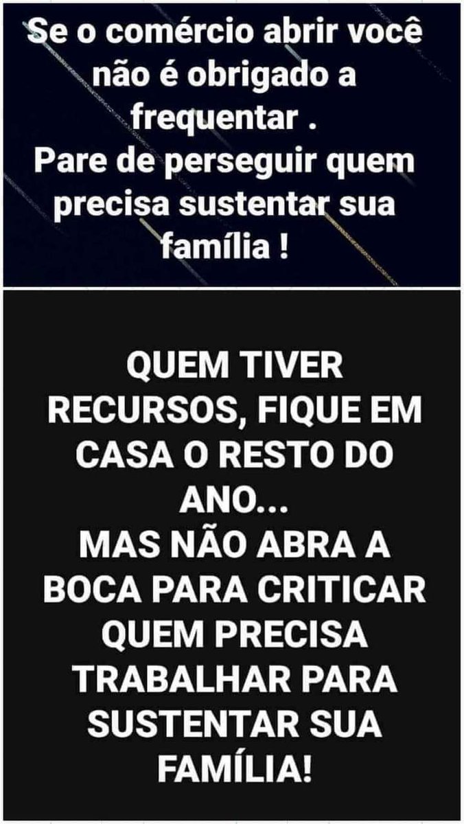 murilomesko's tweet photo. Todo comércio é essencial.
Se gera renda e traz o ao d escada dia .
Se coloque no lugar de quem precisa trabalhar para sustentar a sua família.
#florianopolis #floripa #ilhadamagia🌴🌺 #santacatarina #sc #brasil #corona #coronavirus corona virus . #lockdonw https://t.co/E3hG5znUV1