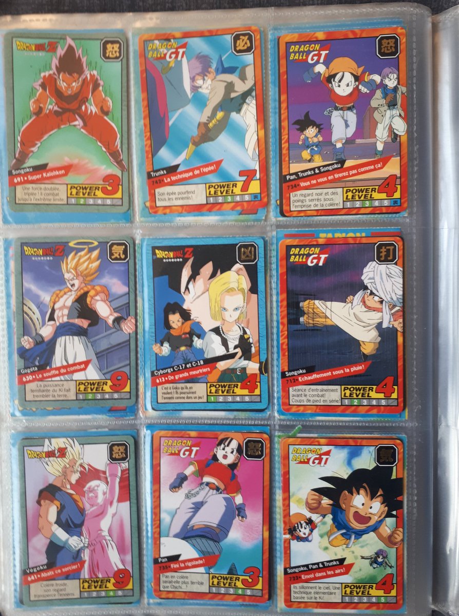 JedelBias's tweet image. C'est saturday Night ! Et qui dit  Saturday Night  dit #TheVoice ? Non c'est #cardass Night ! Je vous présente encore un petit échantillon de ma collection, les cartes doivent dater de 1995-1996.
#DragonBallZ #dragonballlegends #DragonBallSuper #dragonballfighterz #goku