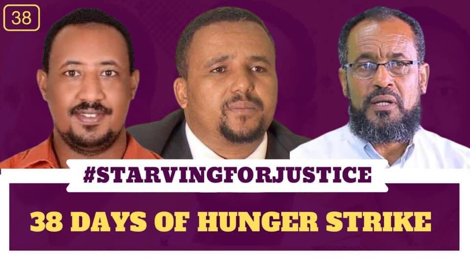 OromoLegalTeam's tweet image. Today marks day 38 of hunger strike at Landmark Hospital by Oromo political prisoners, Jawar Mohammed, Bekele Gerba et al. Read their demands in the picture attached. #StarvingForJustice #FreeAllOromoPoliticalPrisoners #OromoProtests #OromoYellowMovement @amnesty @hrw @SecBlinken