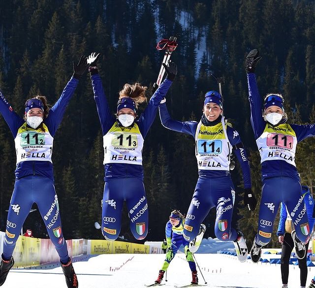 ReHaLi8's tweet photo. #teamitaly ๐ฎ๐น #GaiaBrunetto #BeatriceTrabucchi #RebeccaPassler #HannahAuchentaller #juniorrelay https://t.co/lUX9iWPHQ2