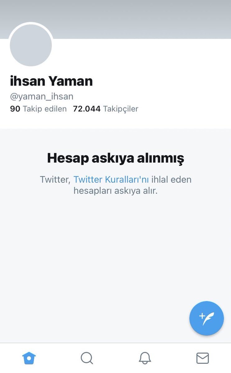 İhsan Yaman dostumun Twitter hesabı askıya alınmış bulunmakta, bundan sonraki süreçte <a href="/iyedyamanihsan/">İY-ED ihsanYamanED</a> hesabında olacaktır. Eş zamanlı olarak aşağıdaki hesaplardan da aktif olacaktır. Takip edip, destek olabilirsiniz.

 instagram.com/ihsanyaman?igs…

youtube.com/c/ihsanyamantv