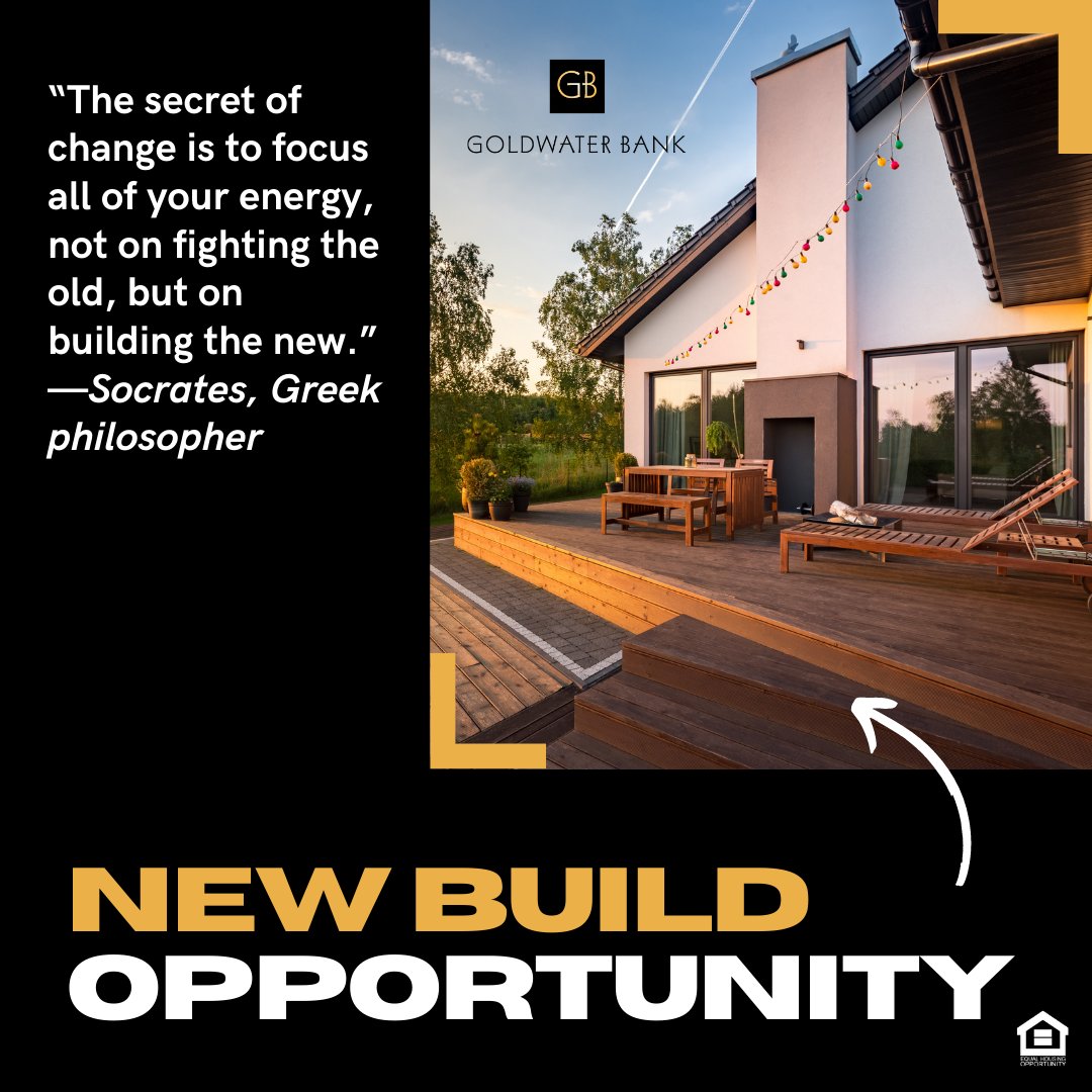 GoldwaterBank's tweet image. Interested in a construction loan? We've got options! Call us today to get started. #construction #build #mortgage #goldwaterbank