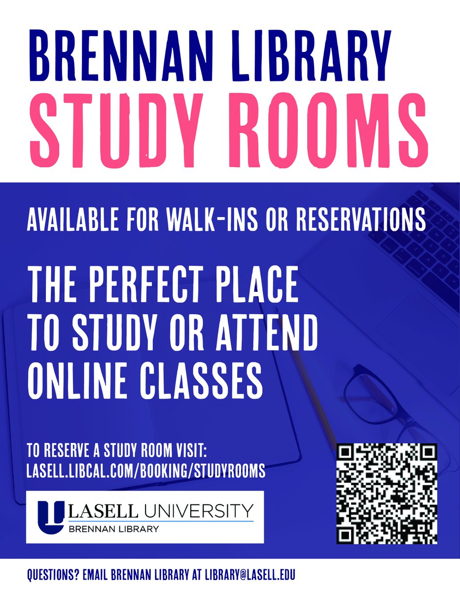 LasellLibrary's tweet photo. Our study rooms are the perfect place to get work done!
π»πβοΈ
#lasell #brennanlibrary #laselluniversity #study https://t.co/hHvPKBoSWR