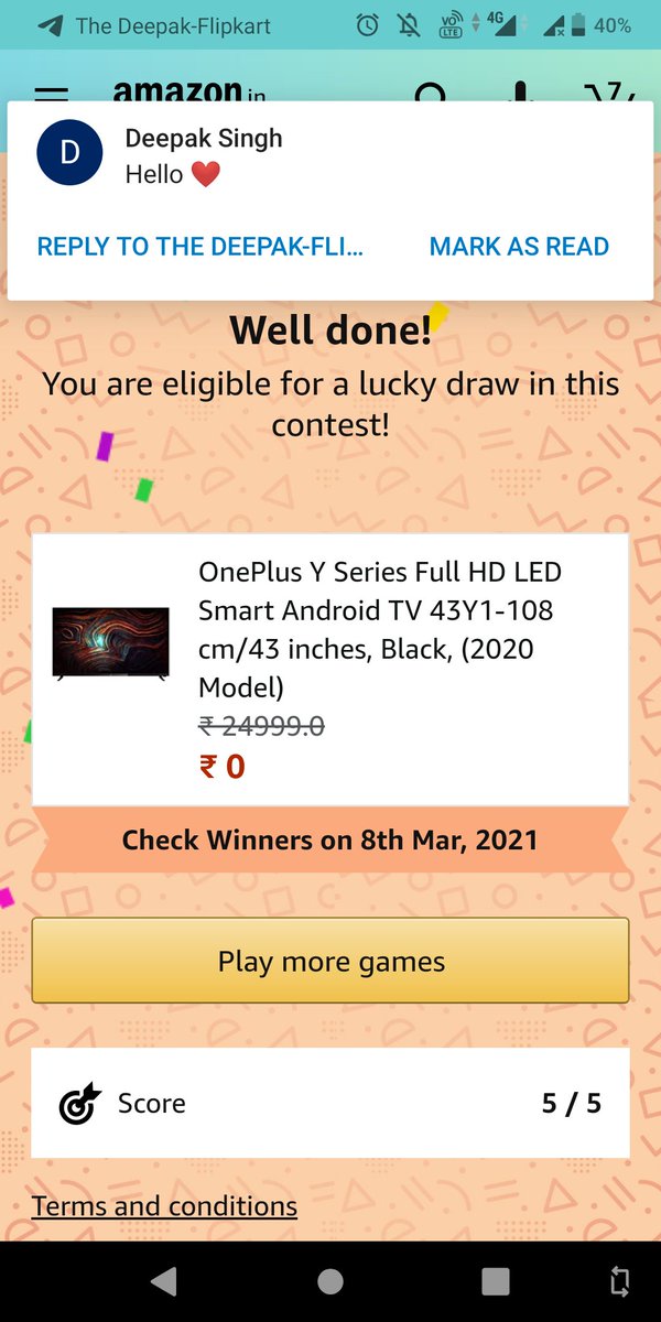 ManojitKumarMa4's tweet photo. #AmazonSpinandWin  #manojitkumarma4 https://t.co/iiWqkeMRaV