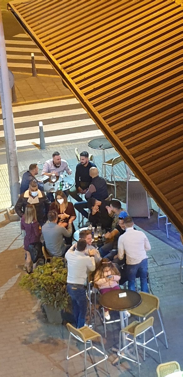 la cuarta ola será un  Tsunami, hasta 9 personas en una misma mesa sin mascarillas y sin distancia social <a href="/LosMercadosLPGC/">Los Mercados LPGC</a>  <a href="/PoliciaLPA/">Policía Local LPA</a>