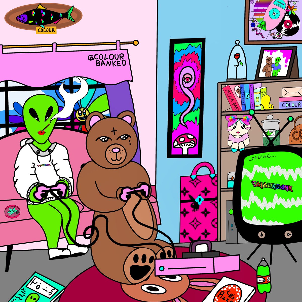 My #art is a #mood rn #420allday  🥦💭💕