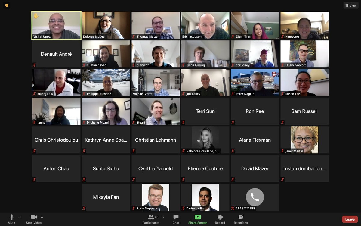 Dr.Dolores M McKeen ๐จ๐ฆ (@dolores_mckeen) on Twitter photo Great to see 40+ attendees #PACT2021 Virtual Meeting! Best of๐จ๐ฆ#Anesth New research protocols presented PACT provides expert #review #mentorship #networking #clinicaltrials <a href="/CASUpdate/">Canadian Anesthesiologists' Society</a> <a href="/CASresidents/">CAS Residents</a> <a href="/CJA_Journal/">CJA - Canadian Journal of Anesthesia</a> Great to see 40+ attendees #PACT2021 Virtual Meeting! Best of๐จ๐ฆ#Anesth New research protocols presented PACT provides expert #review #mentorship #networking #clinicaltrials <a href="/CASUpdate/">Canadian Anesthesiologists' Society</a> <a href="/CASresidents/">CAS Residents</a> <a href="/CJA_Journal/">CJA - Canadian Journal of Anesthesia</a>