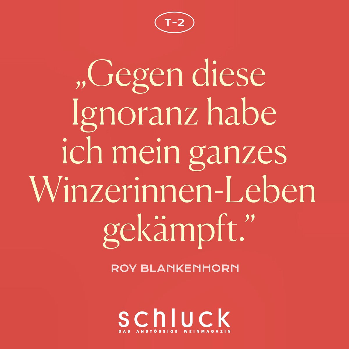 8. März ist alle Tage! In der immer noch sehr männlich geprägten Weinbranche werden Frauen noch viel zu wenig gewürdigt. Die Toleranz gegenüber der Leistung von Frauen im Wein ist teilweise beschämend. Lasst uns das ändern! ! T-2 #weltfrauentag #womeninwine #schluckmagazin