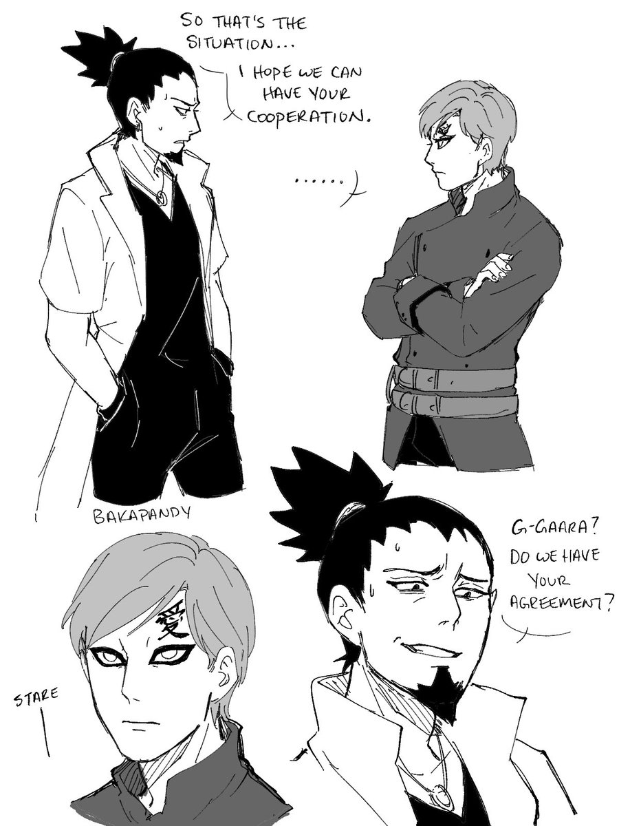 We were robbed of Shikamaru and Gaara convo in Shikamaru Shinden 
