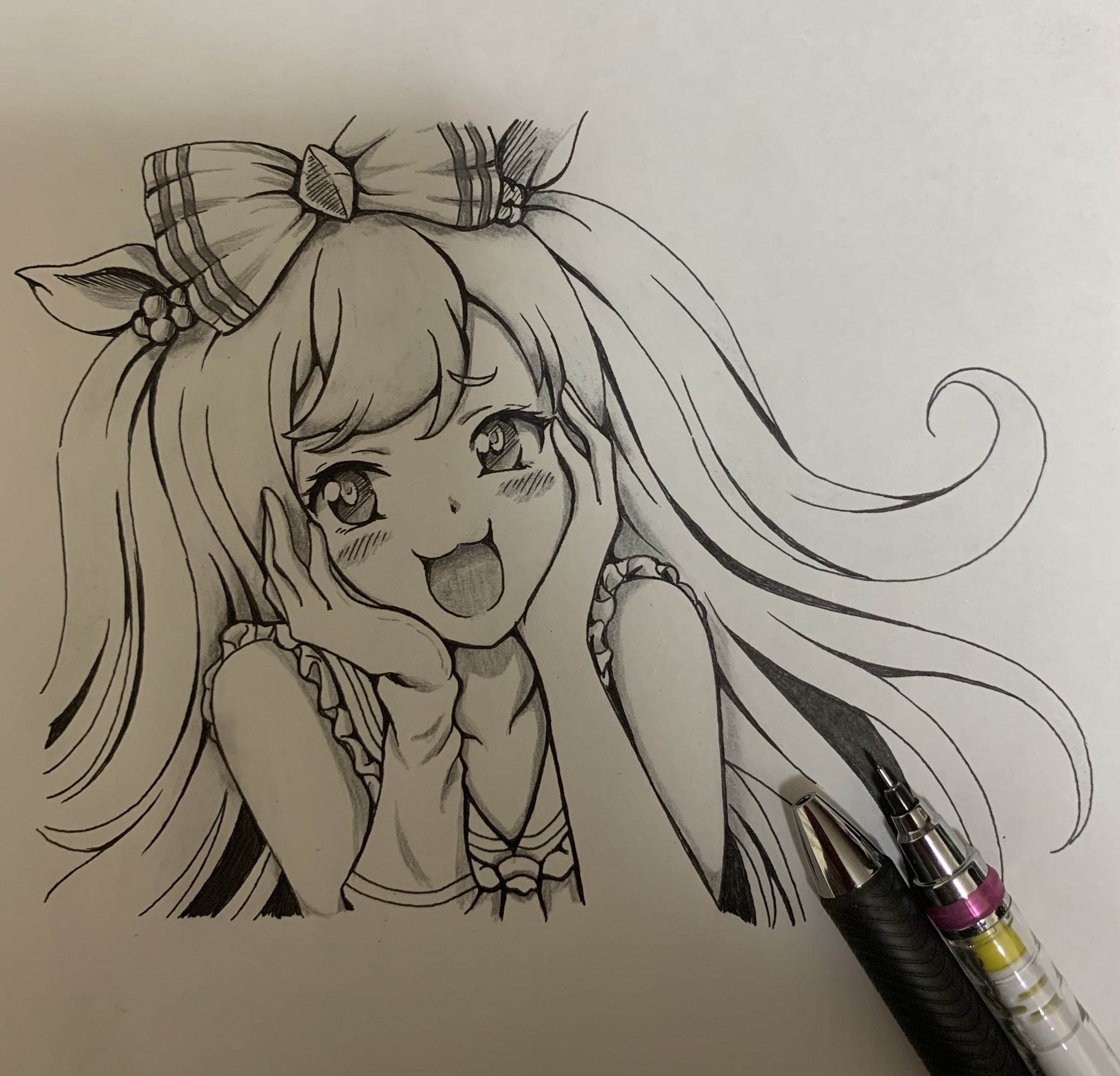 Love Love Comedy 書きやすいボールペンを見つけたので 絵を描いてみたらつけペンで描いたのと大差ない気がする 大して上手くないので次からボールペンで描いてもいいかも イラスト 絵 漫画 まんが 4コマ漫画 ボールペン T Co R0jrk50sk2