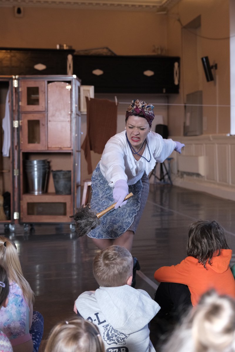 NorthboundDance's tweet photo. Throwback to just over one year ago - performing the final date of the 'Miss Baines' pilot tour! 🎫🧹🧺
Let's hope 2021 allows us to get back to sparking positive change in unexpected ways ✨
#artsandhealth #carehomes #familyshow #dancetheatre https://t.co/MuTaGwzoka