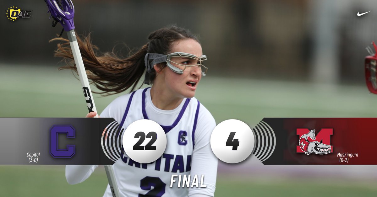 cap_athletics's tweet image. W🥍: @CapitalWLAX fills up the scoresheet versus Muskingum to move to 3-0 on the season! Recap to come later! #CapWLAX #D3Lax #CapFam