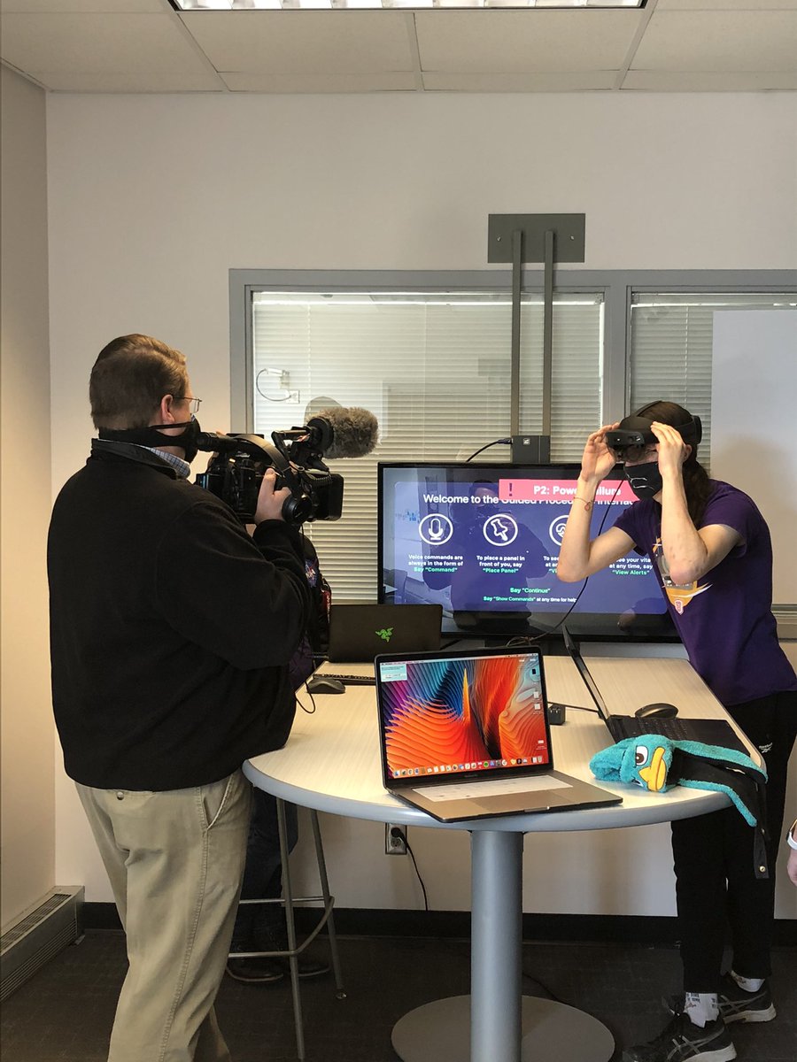 SuitsBUEarth's tweet photo. We had an awesome Interview yesterday with @VOANews and a few of our team members, look forward to the finished piece coming out soon! #NASAsuits 💫 https://t.co/k7LcZU16WV