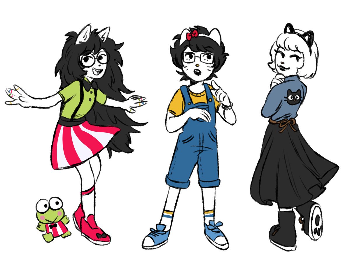 nozukat's tweet photo. Sanrio au bye bye #Homestuck https://t.co/qYKcyc85Uz