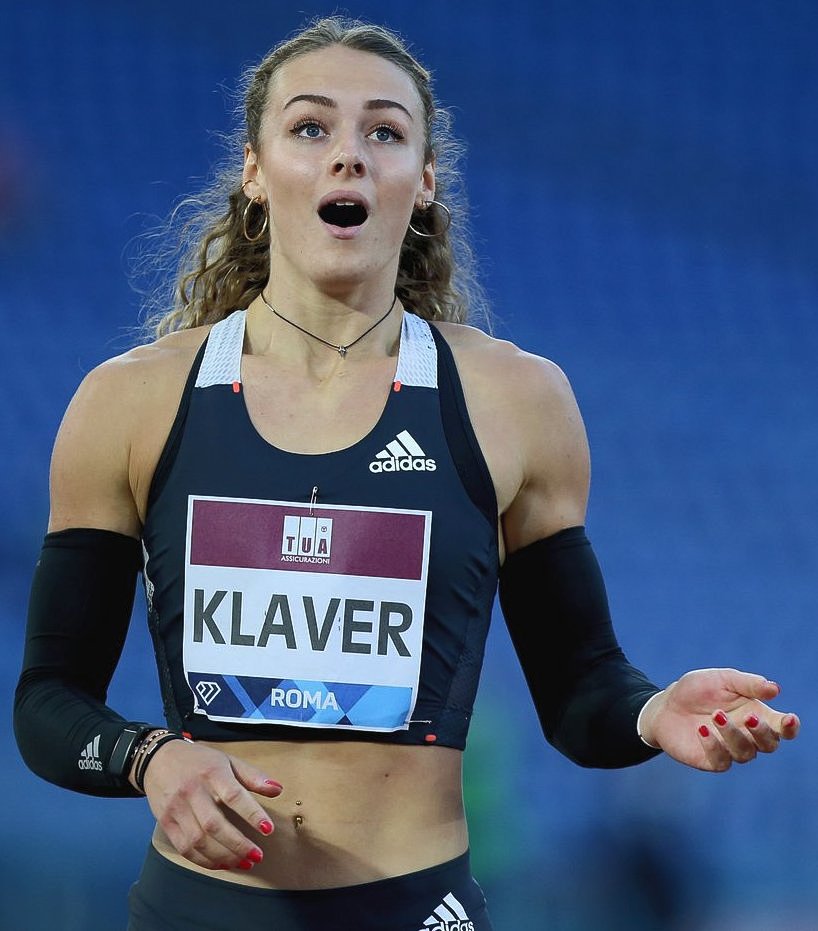 Super tall Dutch athlete Lieke Klaver.
