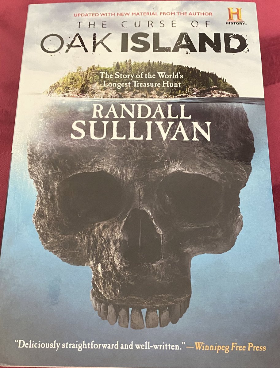 Book #99 ✅! The TV show is fun, but this book by the writer of the original Rolling Stones article discussing the island is great.  Sullivan details his research on Oak Island, discusses the direction the TV show leans, and even some spooky history of the island. #100In365