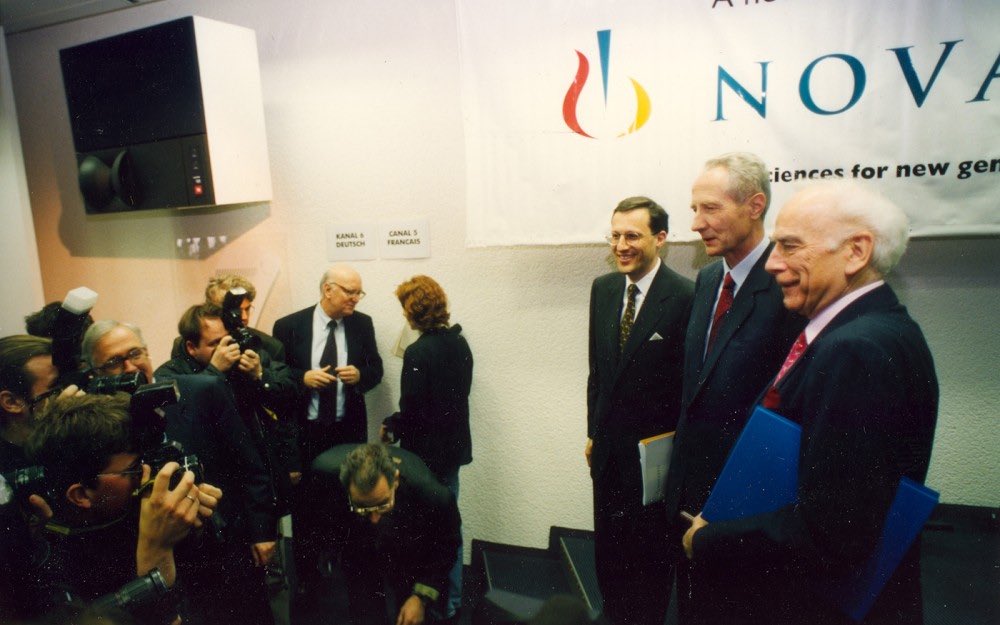 25 years ago this weekend the merger of Sandoz and Ciba-Geiby to create Novartis was announced novartis.com/25years #reimaginemedicine