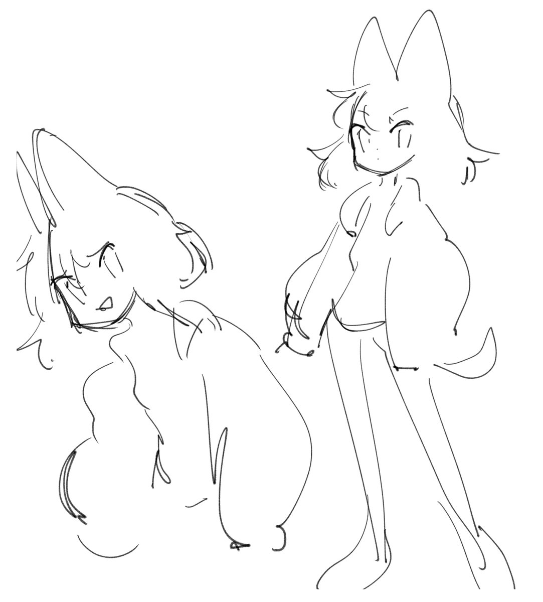 sketch &amp; final (february patreon/twitch sub sippypup design #1) 