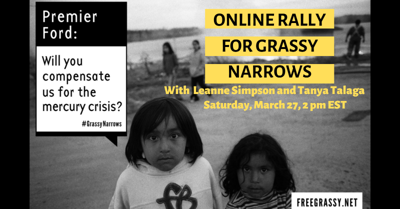 FreeGrassy's tweet photo. Grassy Narrows has turned a decades-long injustice into a national issue that can’t be ignored. On March 27, join us to launch a new phase of the campaign for mercury justice. #FreeGrassy #GrassyNarrows

RSVP at https://t.co/TGUo9sY1zc and we'll send you the Zoom Link.