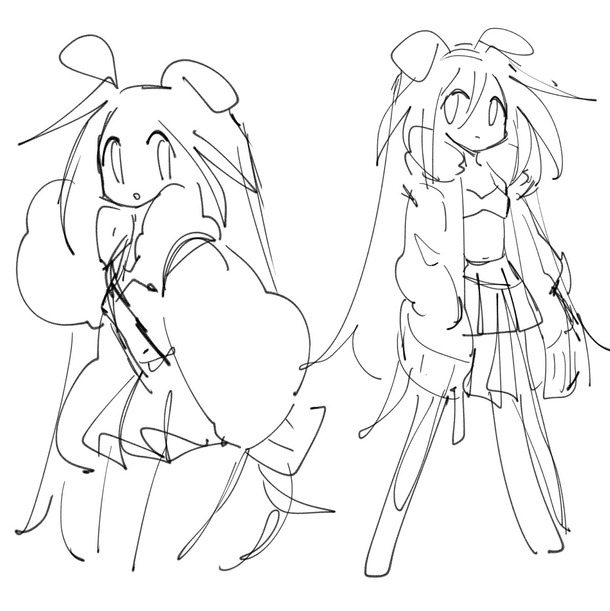 sketch &amp; final (february patreon/twitch sub sippypup design #4) 