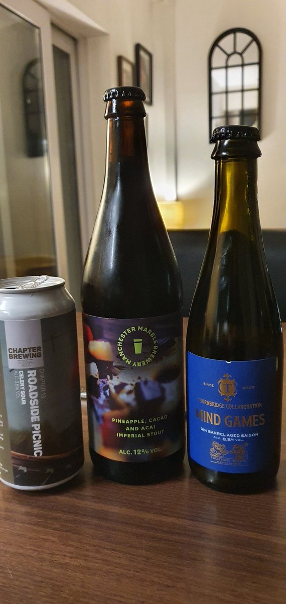 Great beers tonight from <a href="/thefirkinbar/">The Firkin</a>  to break from the wine. Thanks guys for your knowledge and recommendations. <a href="/marblebrewers/">Marble Brewery</a> <a href="/ChapterBrewing/">Chapter Brewing</a> <a href="/thornbridge/">Thornbridge Brewery</a> #craftbeer #newtonlewillows #original