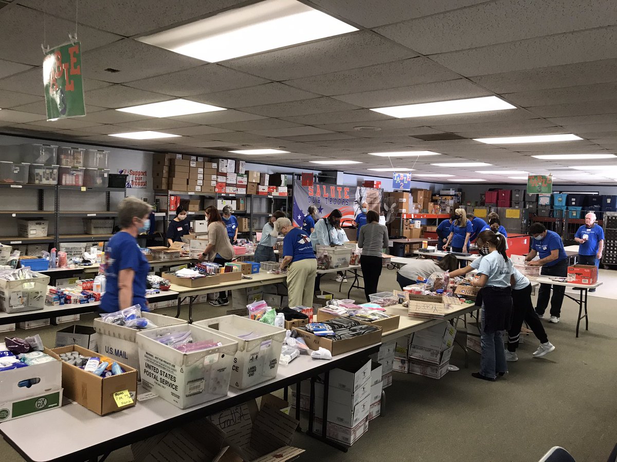 airborneangels's tweet photo. The afternoon crew is hard at work packing more boy for our troops! Thank you @NCL_INC volunteers! We ❤️ y’all! #Military #community #weloveourtroops https://t.co/w6HJ0dLpqX