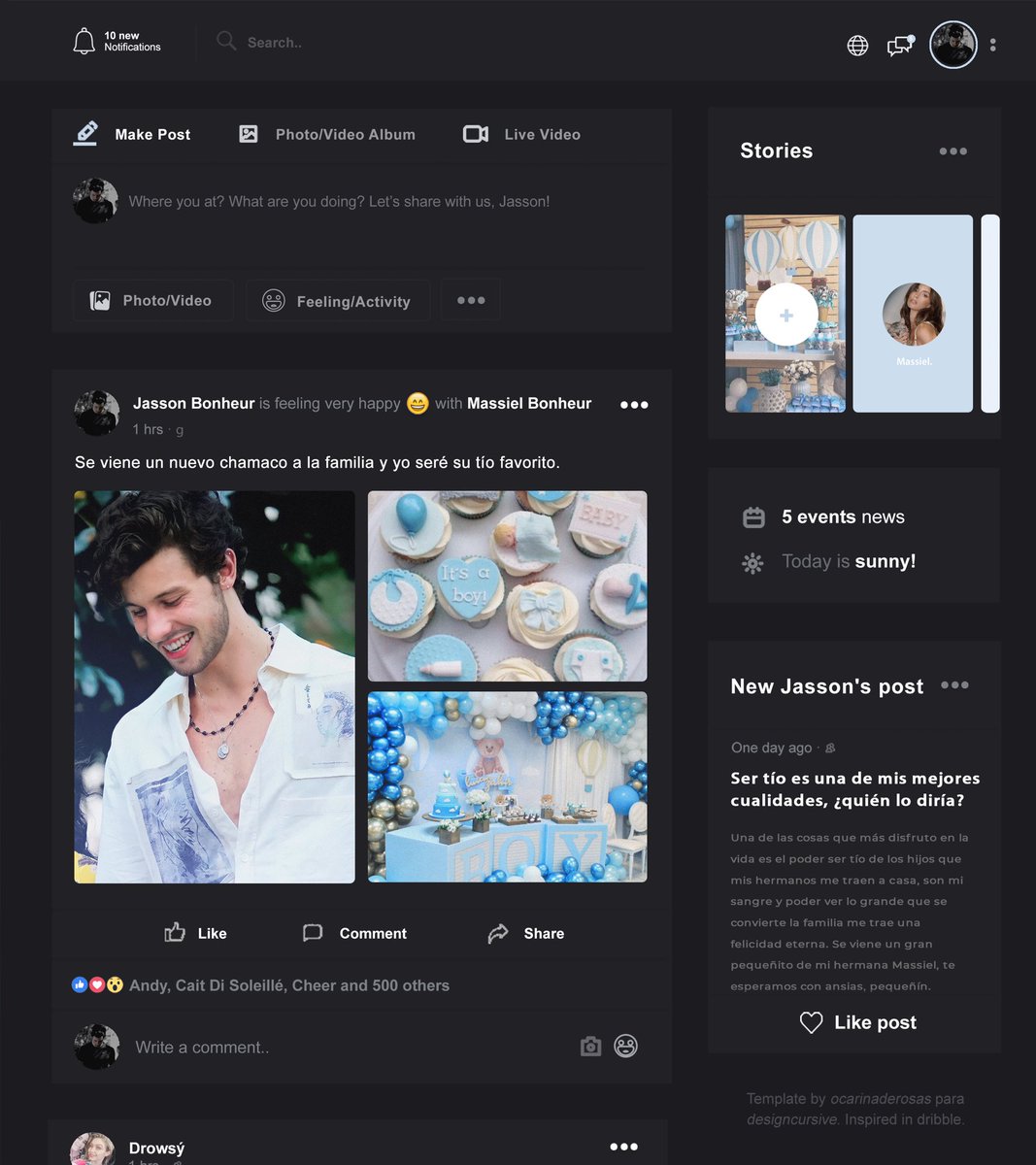 — 06.03.21

El día de hoy tuve la oportunidad de acompañar a mi hermana y su esposo en la bienvenida del nuevo integrante de la familia. Estoy muy feliz por ambos y, obvio, yo seré el tío favorito, adiós. 

#BabyShowerGB #WelcomeLittleAdriel