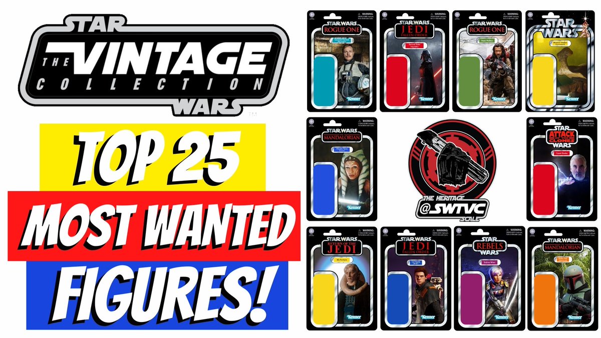 NEW VIDEO: Star Wars Vintage Collection Top 25 Most Wanted Figures Voted By the Fans! Check it out here youtu.be/0fFMGFSU14U - RT & Thanks @tvc375 @_JohnMiko @markyj71 @tomwaugh79 @StarWarsSucker @shuttletyderium #BackTVC #Save375