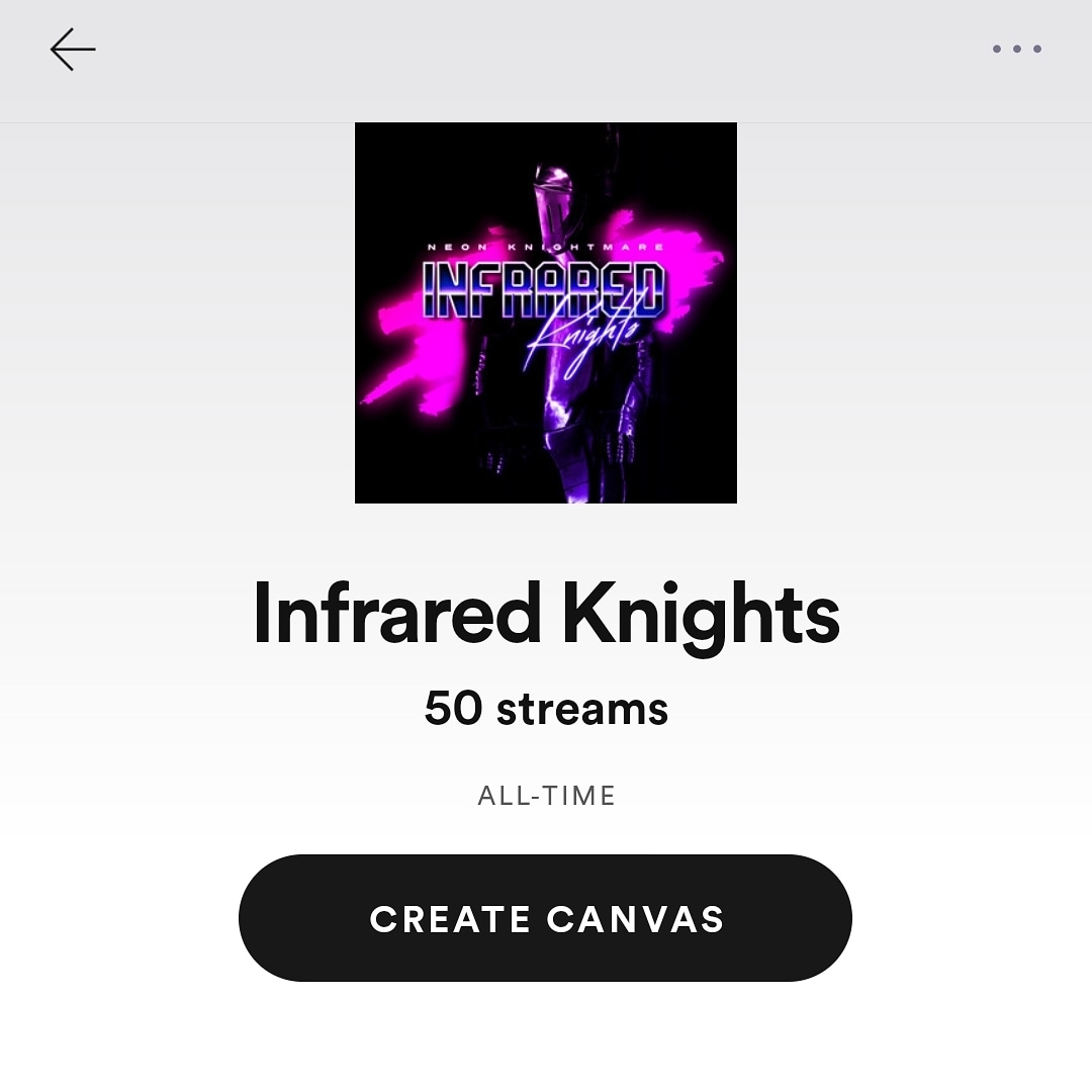 Thank you all for 50 streams on Spotify. 🤗