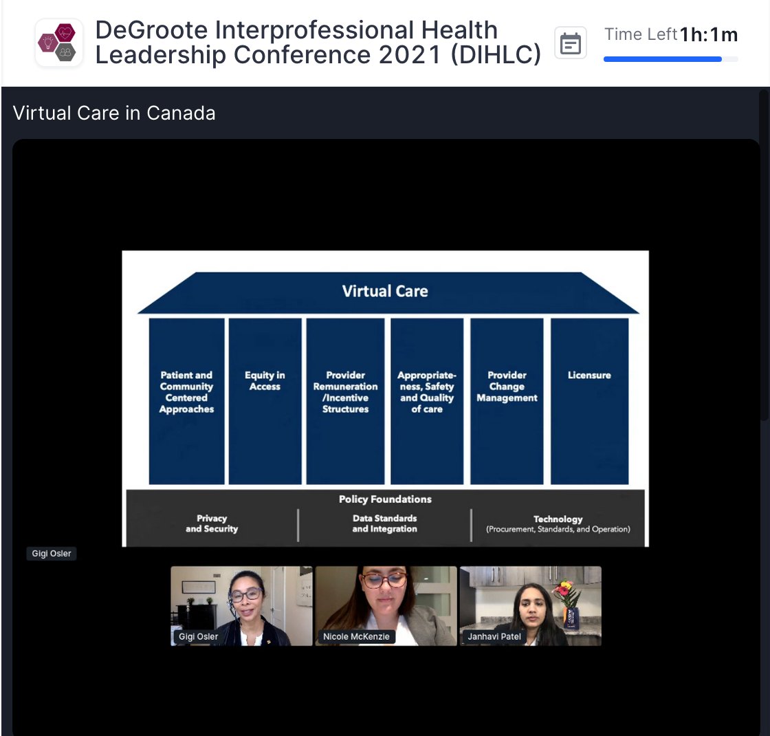 DeGrooteIHLC's tweet photo. "How do we, as healthcare providers, adapt to change?"

Dr. Osler explains that change management is one of the pillars of #virtualcare.

#DIHLC2021 https://t.co/2KrD1YgbOD