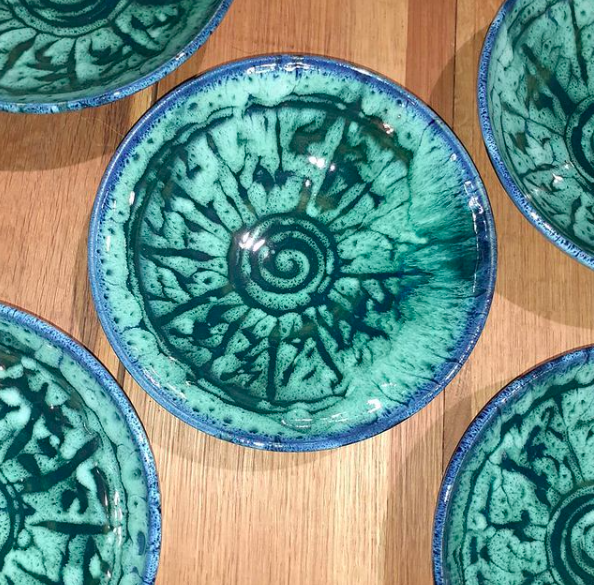 NMPottery's tweet photo. Set of pasta dishes in their new home. Thanks for the commission Andrea, enjoy using them! https://t.co/1YSDiFTiLN