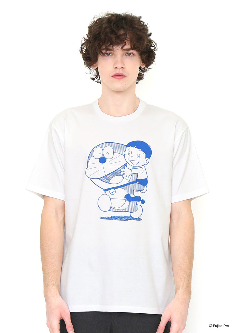 新品未使用 グラニフ ドラえもん 藤子・F・不二雄 シャツ ネイビー 刺繍 graniph×ドラえもん 長袖シャツ 刺繍 コラボ 入手困難 ネイビー