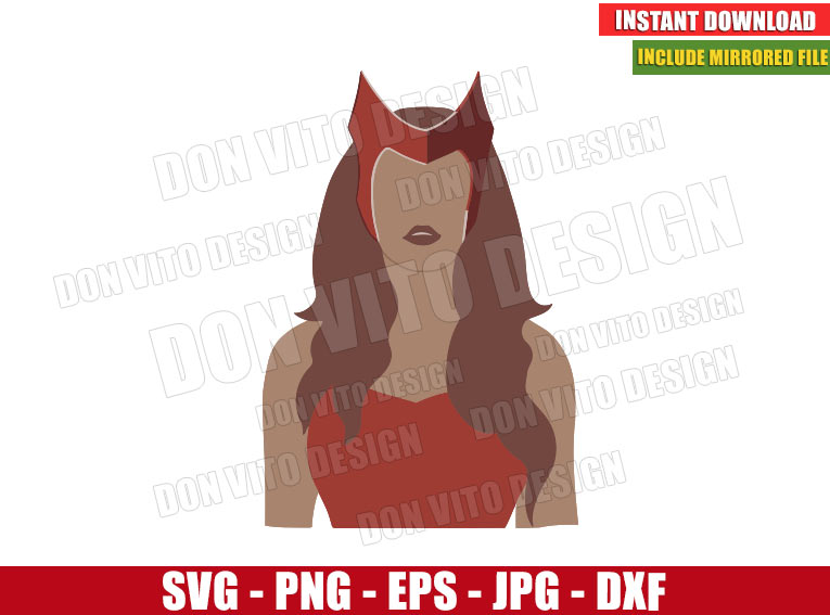 Scarlet Witch Logo, Marvel, Avengers | svg, png, eps, dxf | Cricut Cut File  | Silhouette | Instant Download