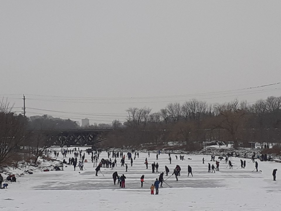 sharnease's tweet photo. #waltersrink Port Credit River Mississauga, ON Rest in Peace Walter - Canada's Hockey Dad! https://t.co/40tsnOkpSZ