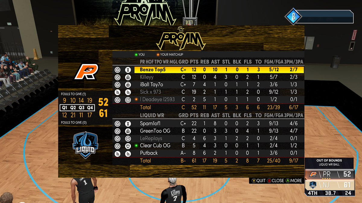 Reloaded2K_'s tweet image. GG to @PerceiveReaIity as we 3-1 to advance to the FINAL 4 of the @WRproamleague Playoffs! 

PG: @Spam1Of1 
SG: @GreenTooNice 
SF: @LeReplays 
PF: @ClearCub 
C: @Putback_ 

@Numbers2K @youFamousEnough @RankEm_  @2kCompGames @MPBA2K @TheeJoeVegas @BlkFrankWhite1 @SSWIGameNation