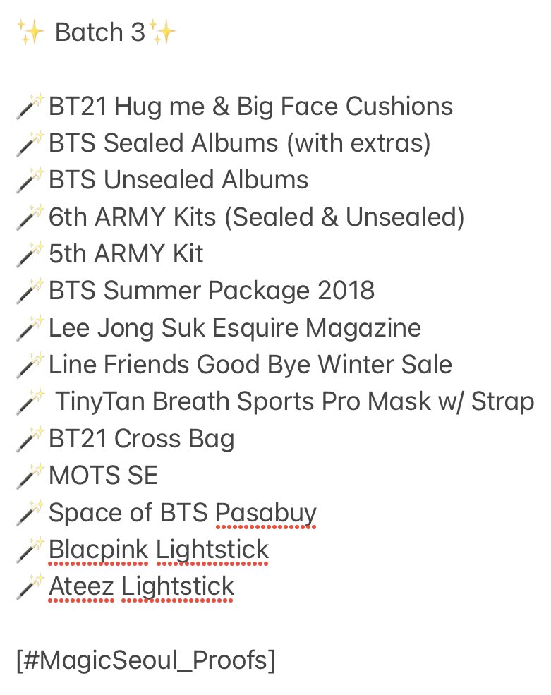 MagicSeoulPH's tweet photo. [#MagicSeoul_Updates] 

Batch 3 Orders finally arrived 💜

For those who still have a remaining balance, please settle it as soon as you can 🙇🏼‍♀️ Also, give us some time to sort and pack your orders. We’ll try to ship it ASAP 🥺

Will do an unboxing  on our fb page:Magic Seoul PH🪄 https://t.co/KVDJbIF9nx